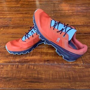 ON CLOUD MEN'S CLOUDVENTURE TRAIL Flare - Mulberry RUNNING SHOES Size 13 M